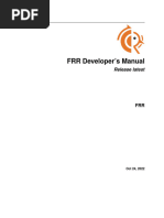 Frrouting Developers Guide