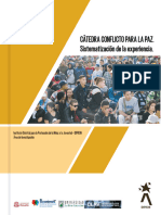 CÁTEDRA CONFLICTO PARA LA PAZ. Sistematización de La Experiencia.