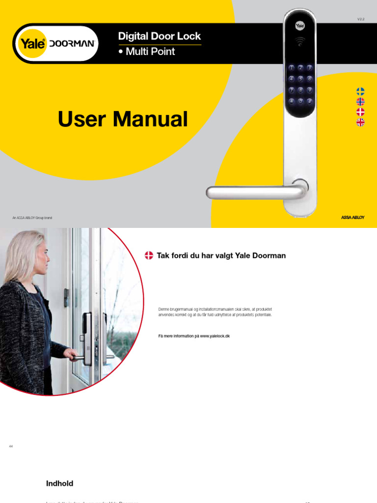 Manual YaleDoorman OutlineVinduer PDF