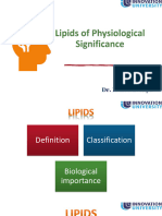 Lipid Chemistry Lecture 4