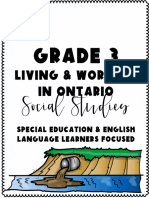 1 - Grade 3 Social Studies Living and Working in Ontario For Special Education