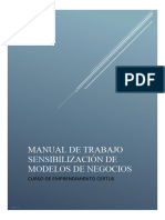 Manual de Trabajo Sensibilización de Modelos de Negocios