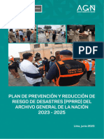 Plan de Prevencion y Reduccion de Riesgo de Desastres PPRRD Del Archivo General de La Nacion 2023 2025