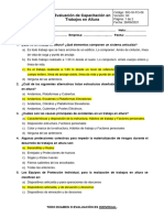 SIG-SI-FO-06 Evaluación de Capacitación en Trabajos en Altura