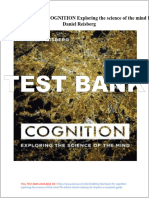 TEST BANK For COGNITION Exploring The Science of The Mind by Daniel Reisberg