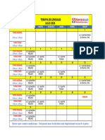 Horario Julio Terapia de Lenguaje