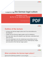 Exploring The German Legal Culture Intro and Conflict Resolution