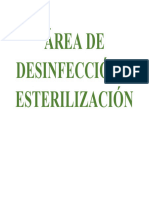 Área de Desinfección y Esterilización
