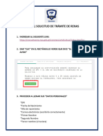 Manual Solicitud de Trámite de Renas