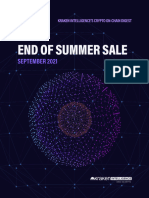 September 2021 Crypto On-Chain Digest End of Summer Sale