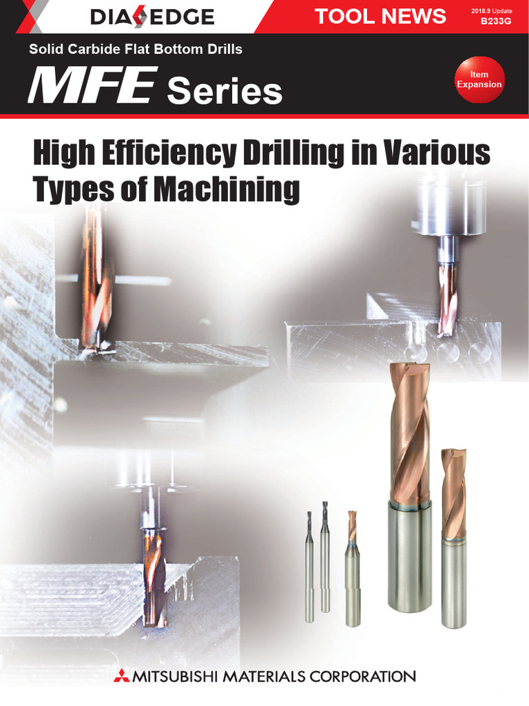 Mitsubishi Carbide Drills PDF Drilling Machining
