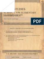 Social Studies Subject For Elementary - 5th Grade - U.S. History 1820-1850 Infographics by Slidesgo