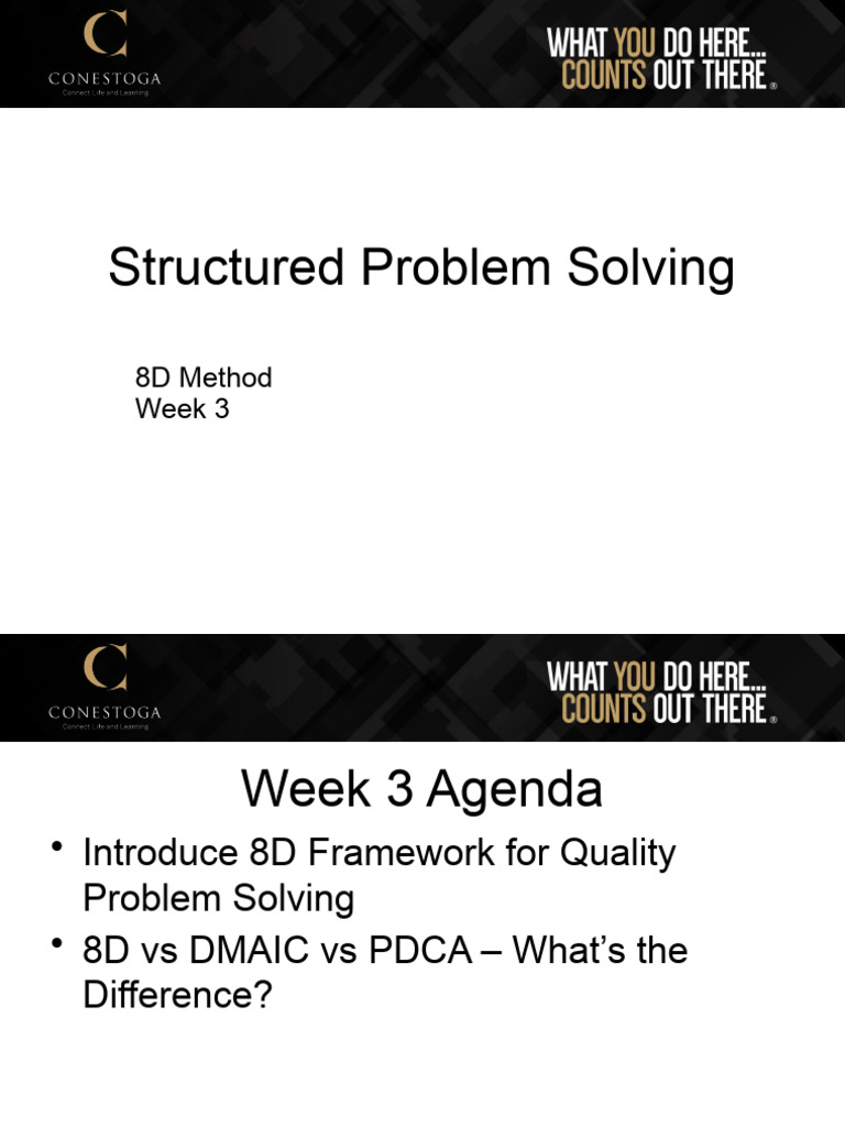 8D Problem Solving Framework Overview | PDF | Six Sigma | Cognitive Science
