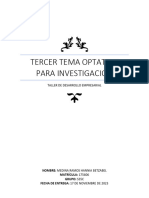 Tercer Tema Optativo para Investigación - 175606