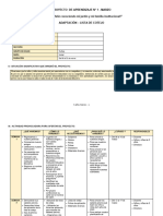 5 Años - Proyecto de Aprendizaje N°01