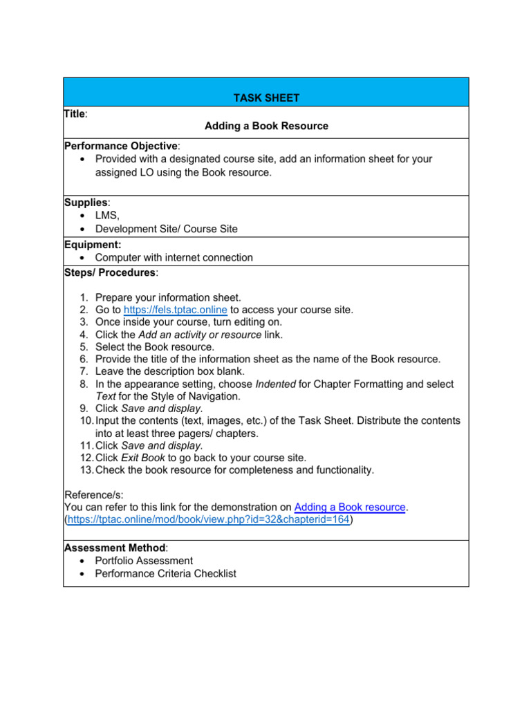 Adding a Book Resource Guide | PDF