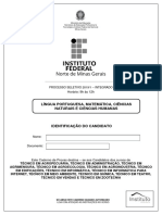 Processo Seletivo Integrado Caderno de Prova