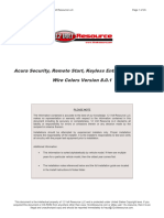 Acura - Alarm & Remote Start Wiring - Copyright 2004-2010