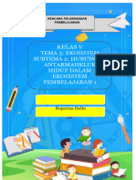 Kelas V Tema 5: Ekosistem Subtema 2: Hubungan Antarmahkluk Hidup Dalam Ekosistem Pembelajaran 1