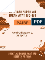 Menelaah Surah Ali Imran 190-191