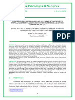 Contribuições Da Psicologia Social para o Atendimento À População em Situação de Rua No Serviço Especializado em Abordagem Social