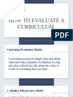 Curriculum PPT Report