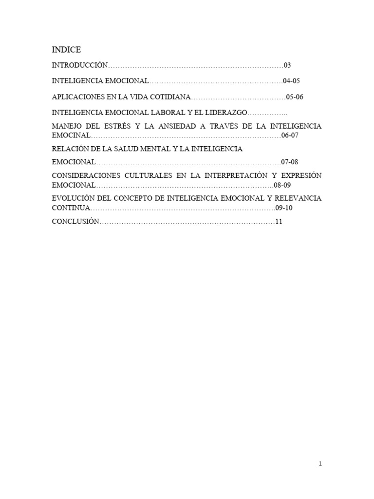 Inteligencia Emocional y Bienestar Mental | PDF | Las emociones ...