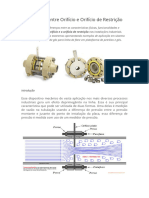 Diferença Entre Orifício e Orifício de Restrição