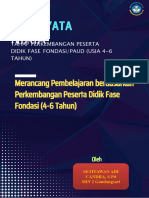 Aksi Nyata Merancang Pembelajaran Berdasarkan Perkembangan Peserta Didik Fase Fondasi 4-6 Tahun (SFILE