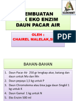 Pembuatan NPK Eko Enzim Daun Pacar Air