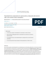 Toxicidad de Los Materiales de Construcción y Evaluación Del Ciclo de Vida - Una Revisión Crítica Sistemática - ScienceDirect