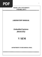 Lab Manual - RA3CO35 - Embedded Systems