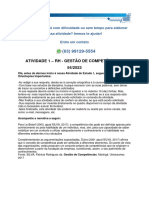 Atividade 1 - RH - Gestão de Competências - 54/2023