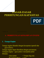 1. Dasar perhitungan kapasitas  OK