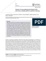 Predicting The Evolution of Counseling Psychology in The