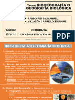 Biogeografía O Geografía Biológica: Tema