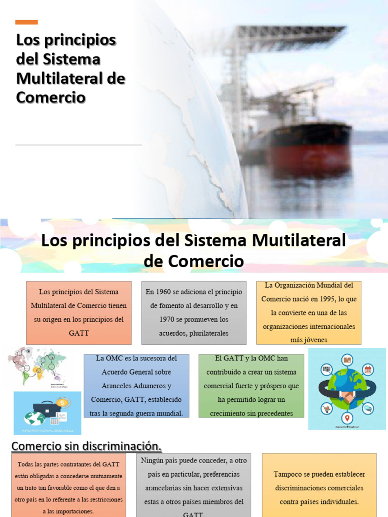 Principios del Sistema Multilateral de Comercio | PDF | Acuerdo General ...