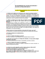 El Trabajo Como Determinante Del Estado de Nutrición y Salud de La Población Adulta