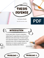 Black and White Simple Thesis Education Presentation