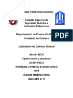 Reporte de La Practica 8 de Laboratorio de Quimica General