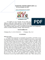 DOMINGO XXXIII DEL TIEMPO ORDINARIO (19-Noviembre-2023)