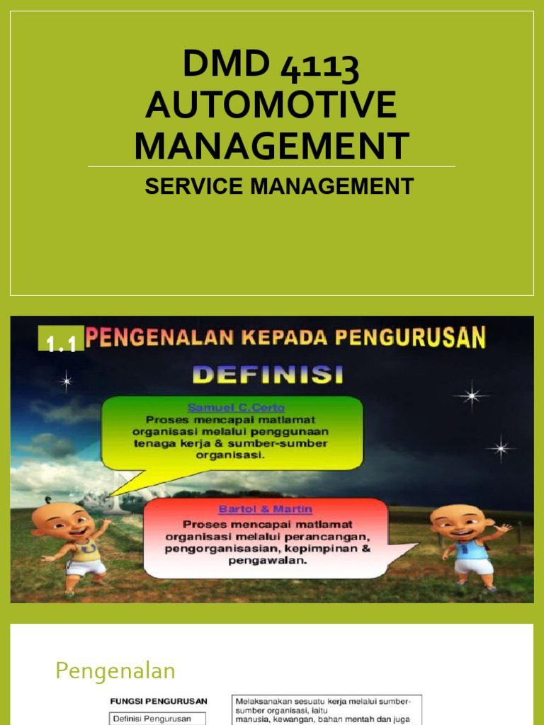 DMD 4113 - 1. Service Management | PDF