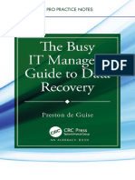 The Busy IT Manager's Guide To Data Recovery - 1st Ed (2023)