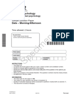 Unit h567 03 Applied Psychology Sample Assessment Materials