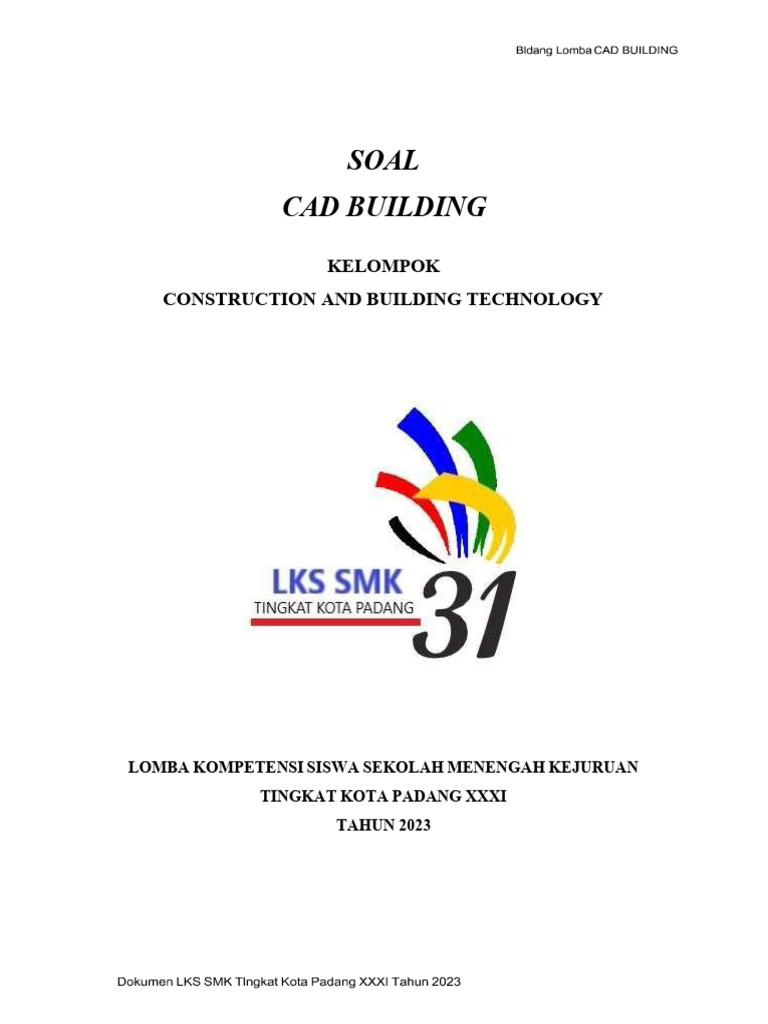 Soal LKS Cad Building Kota Padang Ok | PDF
