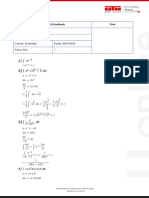 Ejercicios de Calculo Integral