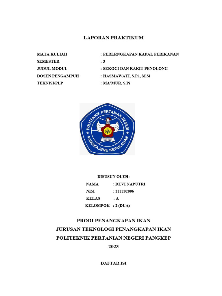 Fungsi Sekoci dan Rakit Penolong | PDF