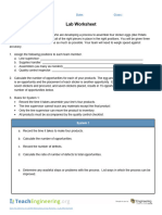 Uconn 2523 Lean Manufacturing Lab Worksheet