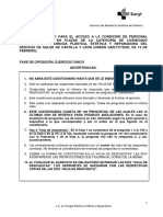 Cuestionario Preguntas Cirugía Plástica, Estética y Reparadora