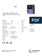Invertek Drives ODE-3-120070-301B Datasheet
